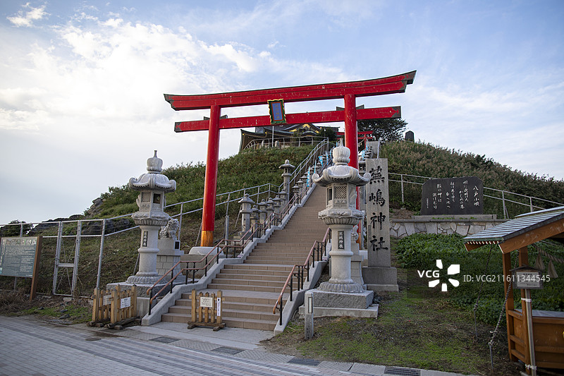 日本青森县八户芜岛神社的风光图片素材