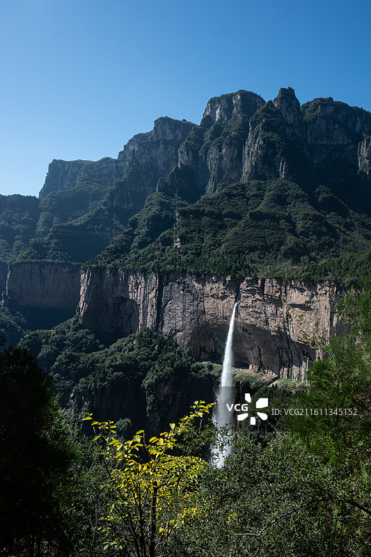 老龙口瀑布图片素材
