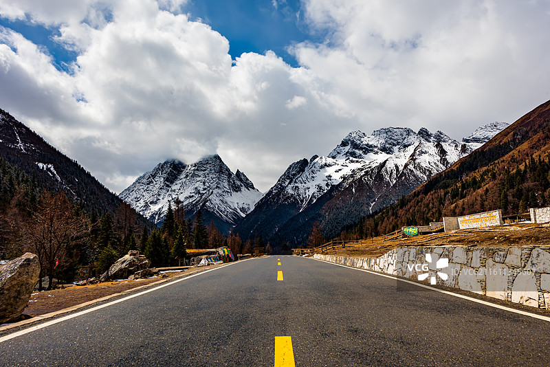双桥沟风景图片素材