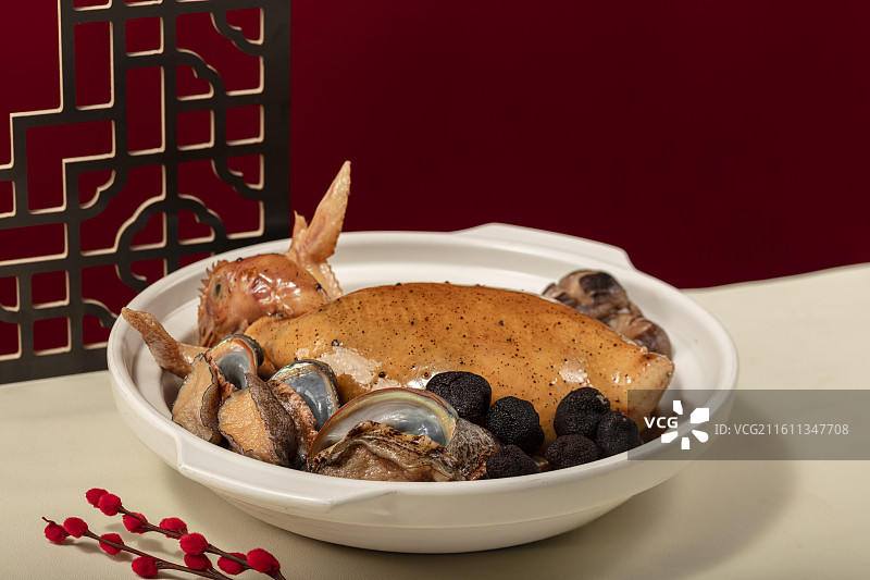 八宝文昌鸡图片素材