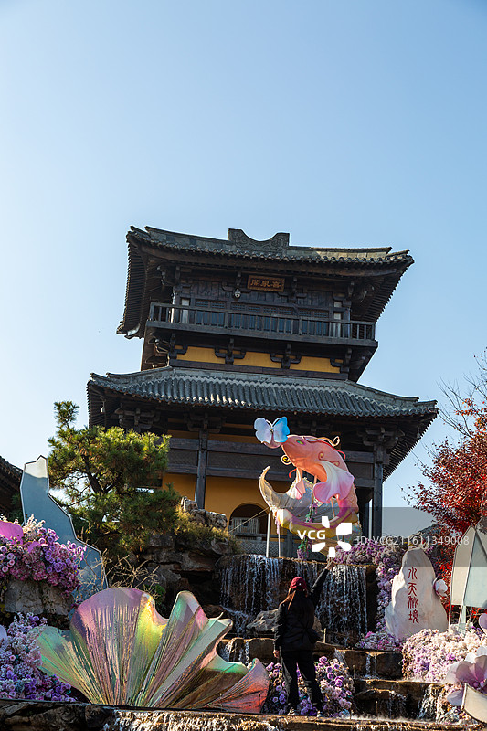 江苏省常州市金坛区东方盐湖城风光图片素材