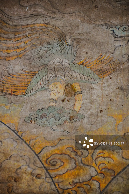 山西稷山青龙寺壁画图片素材