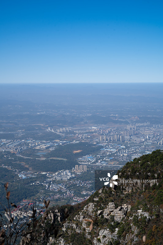 庐山俯瞰九江市庐山市图片素材