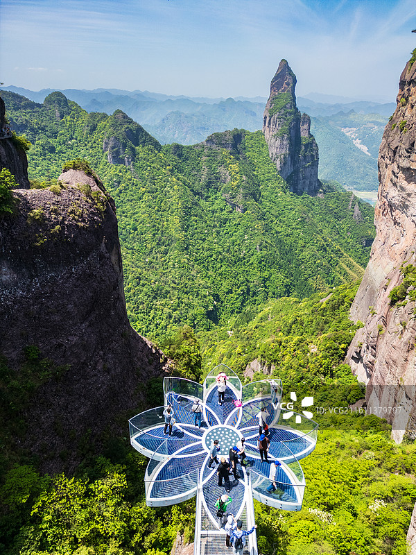 浙江台州市神仙居景区莲花台图片素材