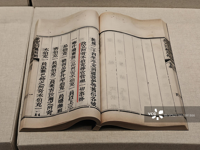 《钦定回疆则例》（清）托津等修 （清）岳良纂 清嘉庆十九年刻本 汉文 民族文化宫藏图片素材