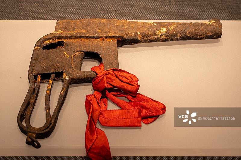 博物馆文物：土铁枪（解放战争时期）图片素材