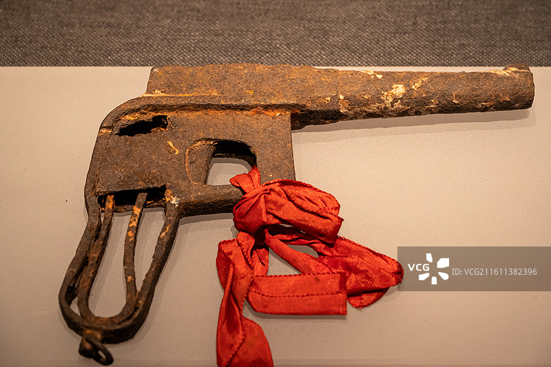 博物馆文物：土铁枪（解放战争时期）图片素材