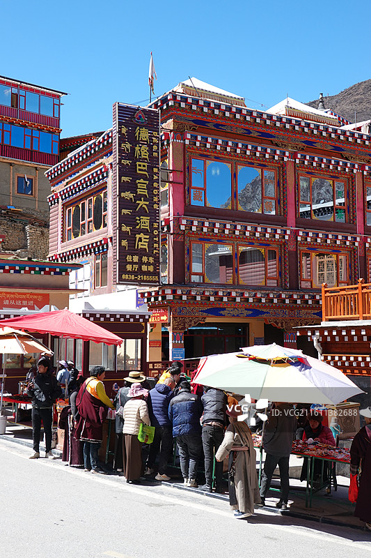 四川省甘孜州德格县德格印经院图片素材