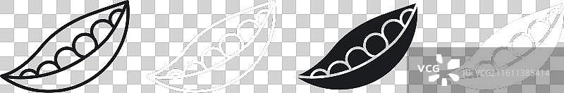 大豆细线图标集图片素材