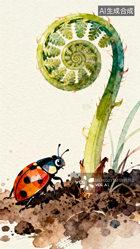 【AI数字艺术】3月惊蛰主题创意插画系列图片素材