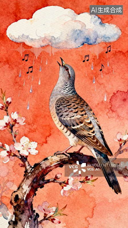 【AI数字艺术】3月惊蛰主题创意插画系列图片素材