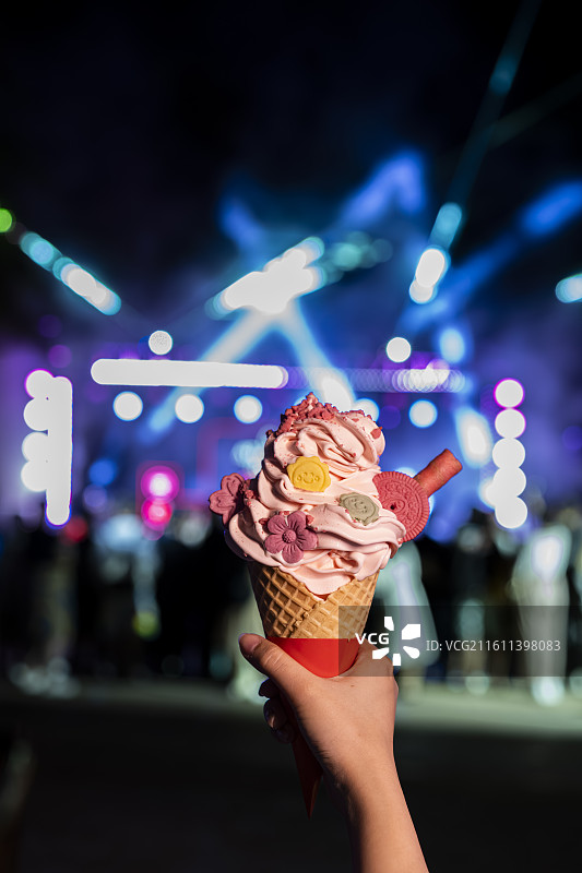 乐园冰淇淋展示图片素材