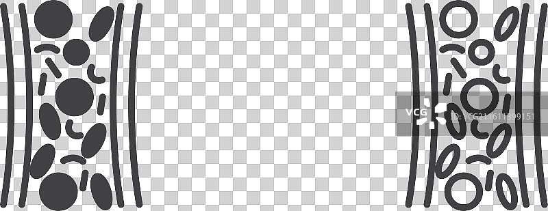 血管细线图标集图片素材