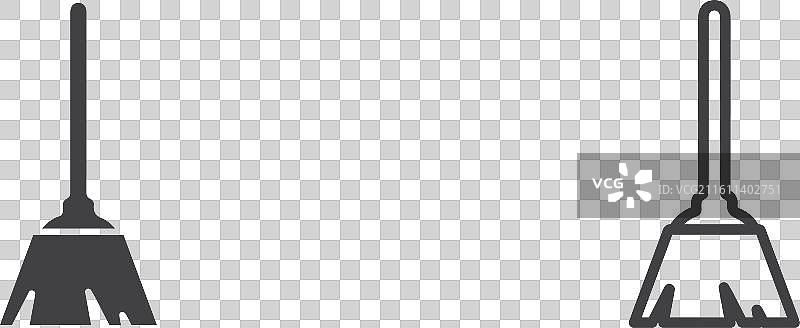 扫帚细线图标集图片素材