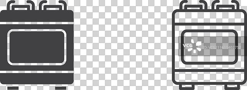 炉灶细线图标集图片素材