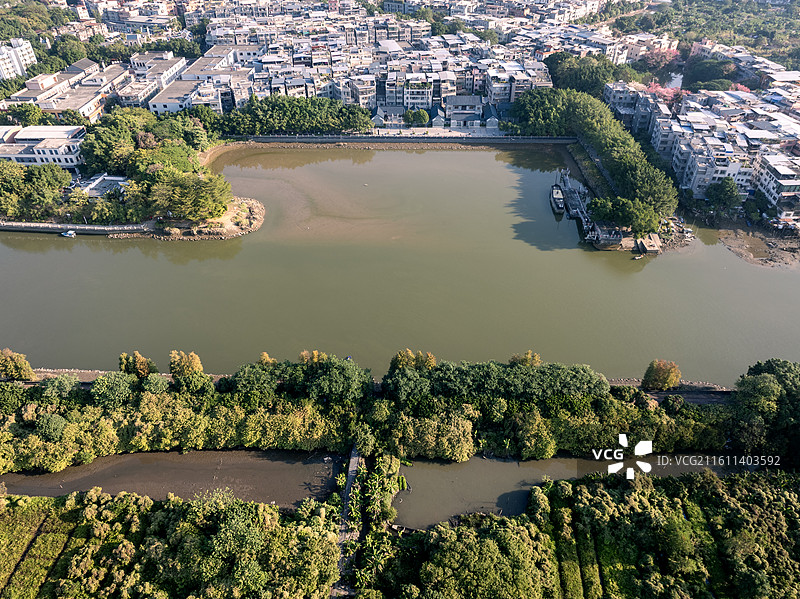 中国广东广州，海珠区石基村，黄埔古港，古代海上丝绸之路发祥地图片素材