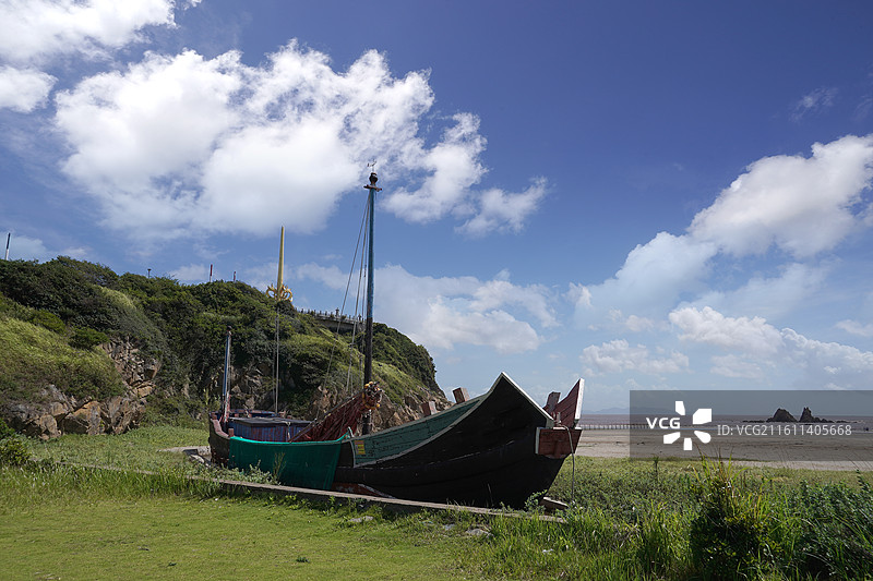 浙江省舟山市岱山县鹿栏晴沙景区图片素材