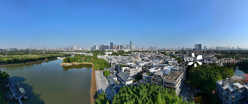 中国广东广州，海珠区石基村，黄埔古港，古代海上丝绸之路发祥地图片素材