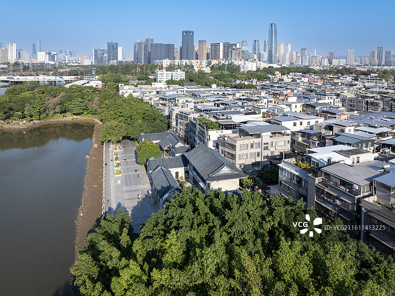 中国广东广州，海珠区石基村，黄埔古港，古代海上丝绸之路发祥地图片素材