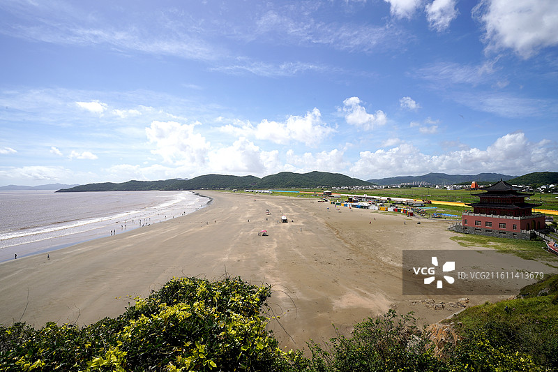 浙江省舟山市岱山县鹿栏晴沙景区图片素材
