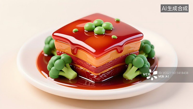 【AI数字艺术】团圆饭红烧肉硬菜鲜美呈现图片素材