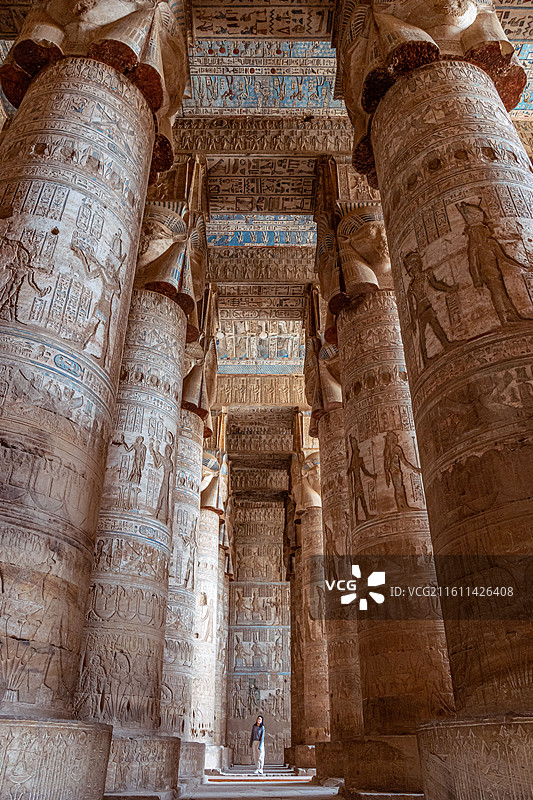 埃及卢克索丹德拉神庙图片素材