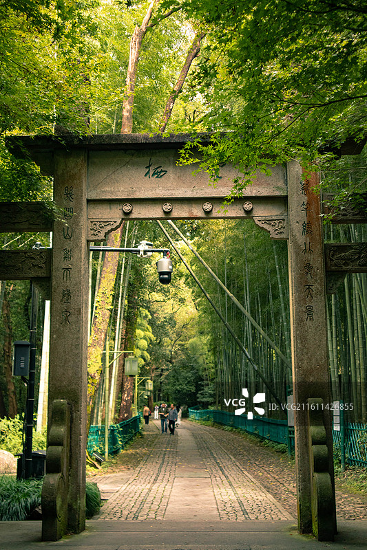 云栖竹径图片素材