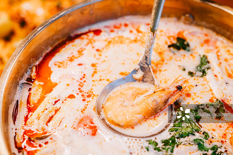 泰国菜冬阴功汤图片素材