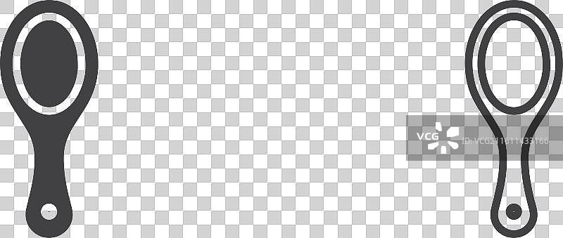 镜面细线图标集图片素材