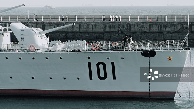 青岛海军博物馆军舰图片素材