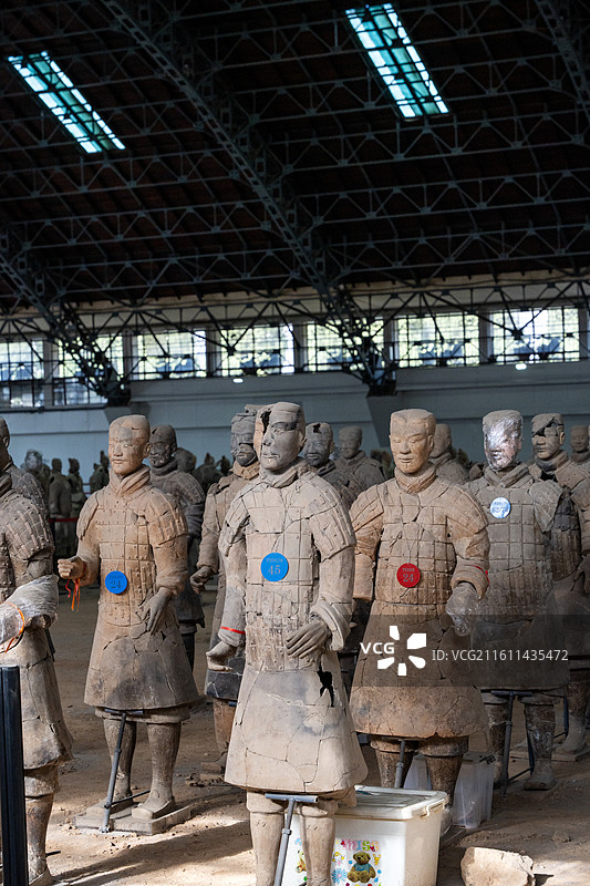 秦始皇兵马俑博物馆资料整理区和保护修复区图片素材