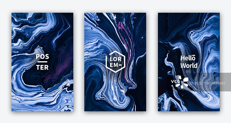 深海流体艺术海报图片素材