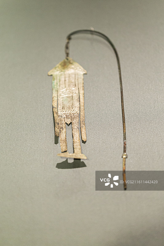 银佛幡 辽代 首都博物馆“北京通史陈列”展图片素材