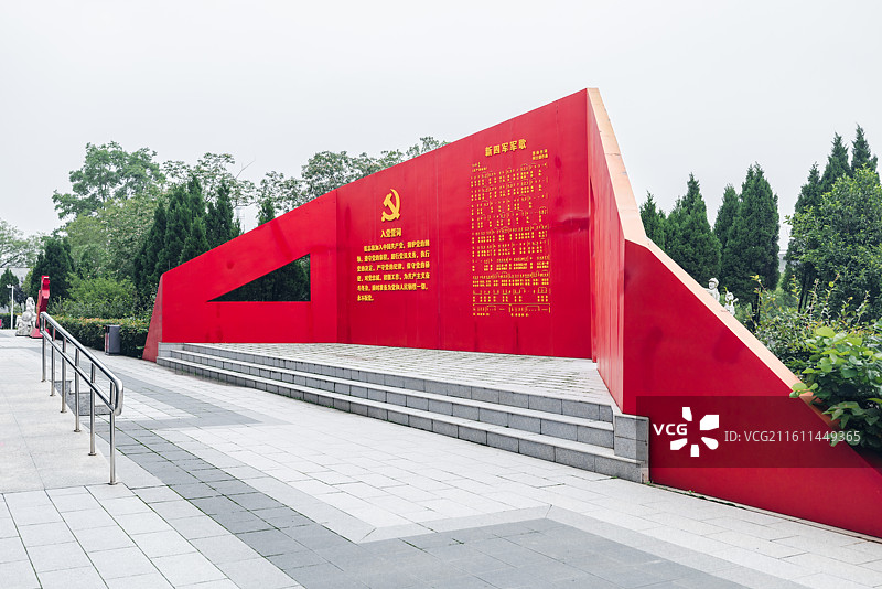 江苏常州溧阳市竹箦镇水西村的新四军江南指挥部纪念馆图片素材