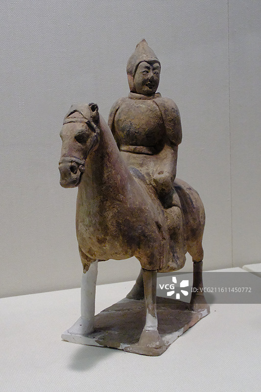 河北博物院陶俑特写。石家庄。博物馆人像展览图片素材