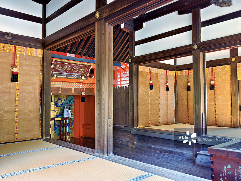 日本大阪府大阪市，住吉大社北边的大海神社图片素材