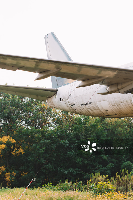 溧阳南山竹海废弃飞机图片素材