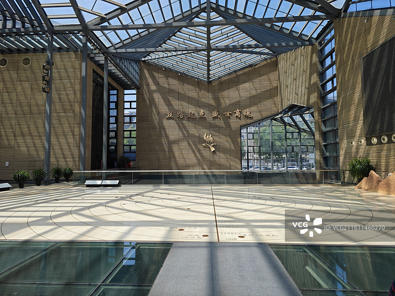 大唐西市博物馆建筑室内中庭图片素材
