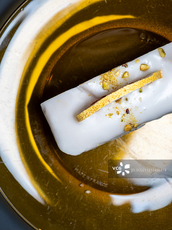 柠檬磅蛋糕特写图片素材