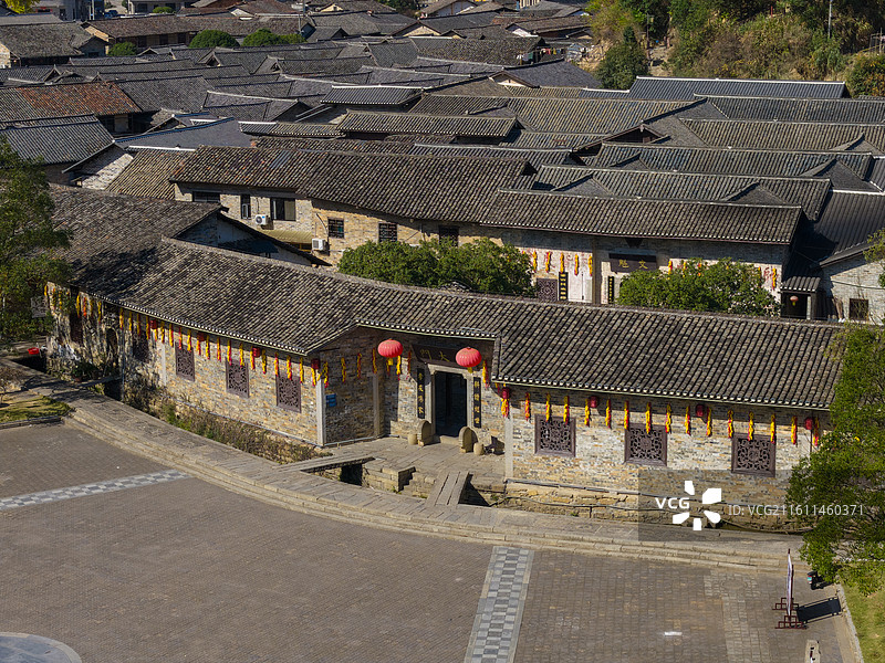 航拍湖南岳阳张谷英村图片素材