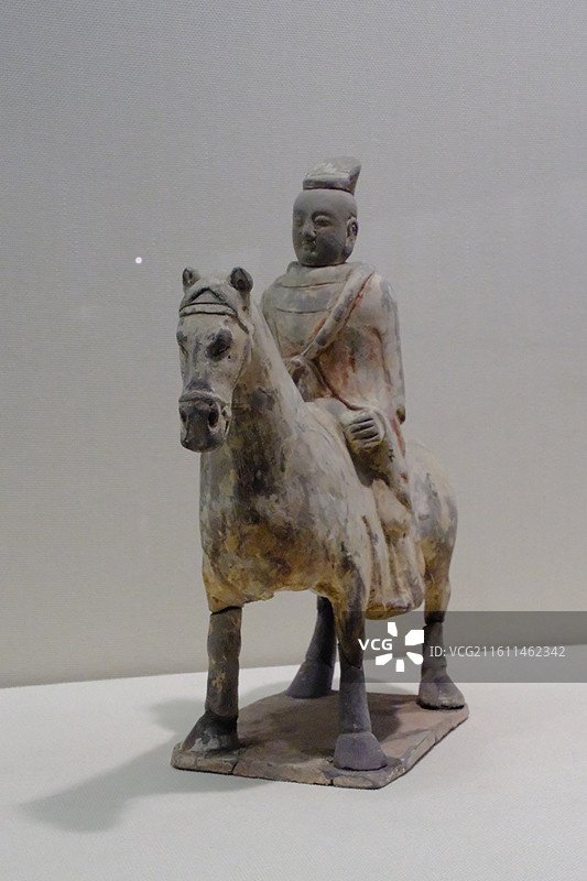 河北博物院陶俑特写。石家庄。博物馆人像展览图片素材