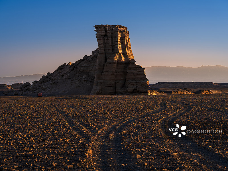 十三间房的雅丹图片素材