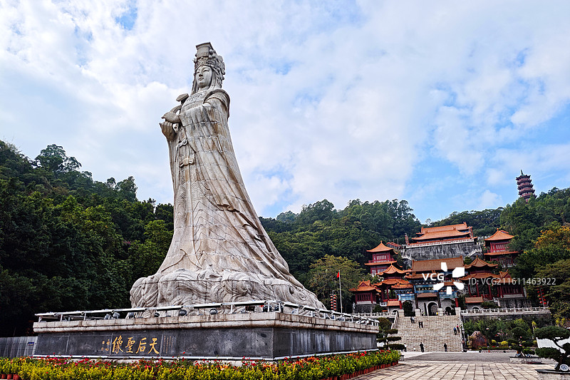 中国广东广州南沙大角山东南麓天后宫 国家AAAA级景区图片素材
