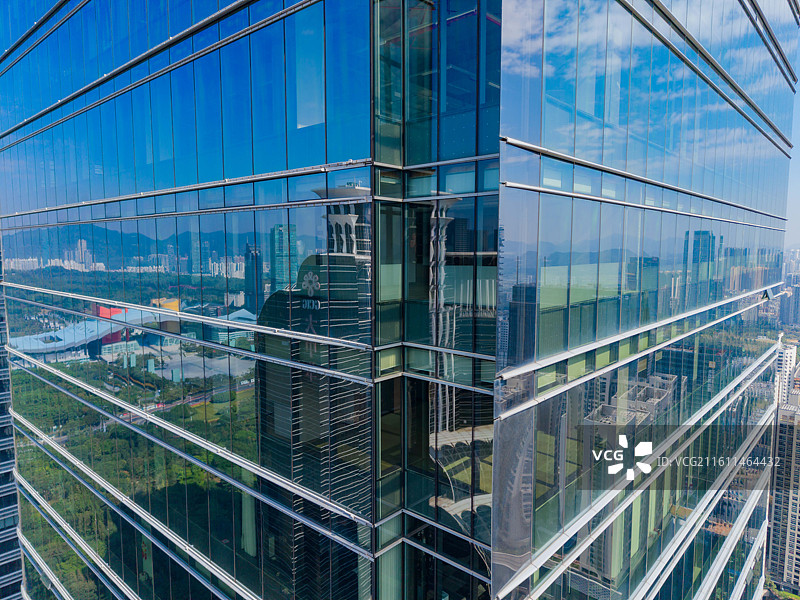 广东省深圳市，福田区，CBD高楼大厦，城市风光，航拍图片素材