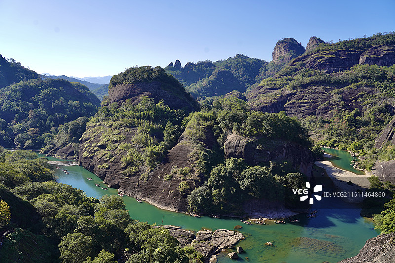 福建南平武夷山九曲溪图片素材