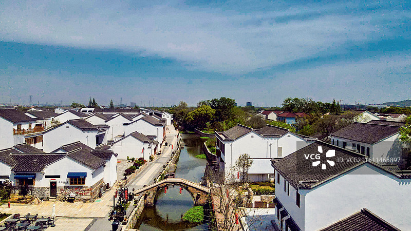 湖州 八里店 潞村水街图片素材