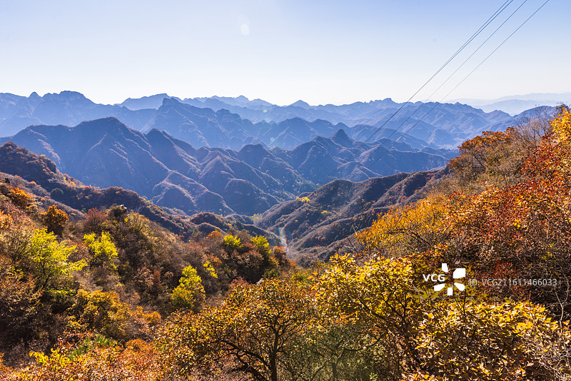 保定唐县鹤峪口栈道附近风光图片素材