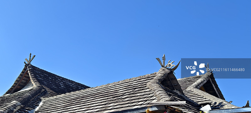 云南普洱澜沧拉祜族自治县～景迈山景区-翁基古寨-图片素材