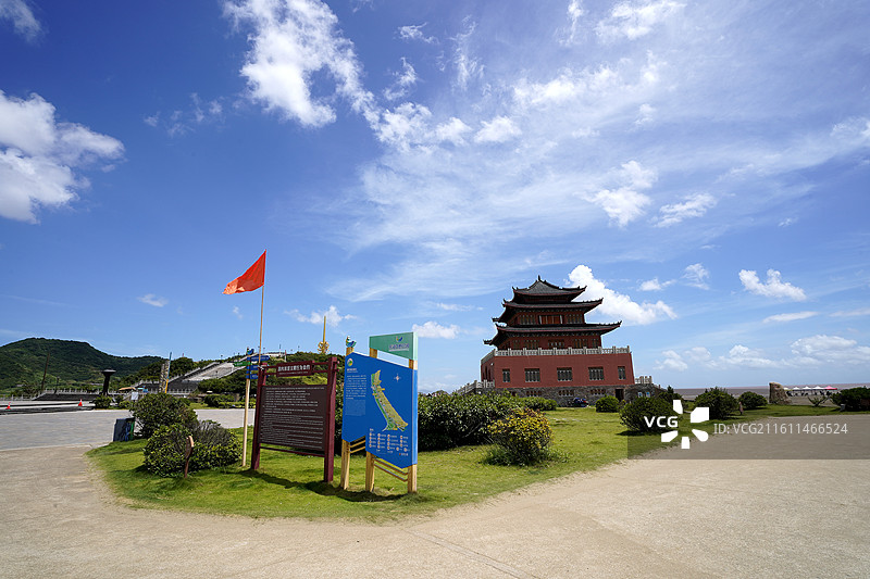 浙江省舟山市岱山县鹿栏晴沙景区图片素材