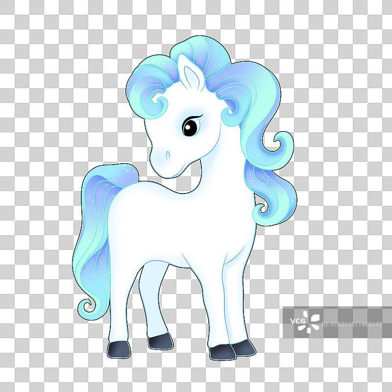 马年梦幻小马插画素材图片素材